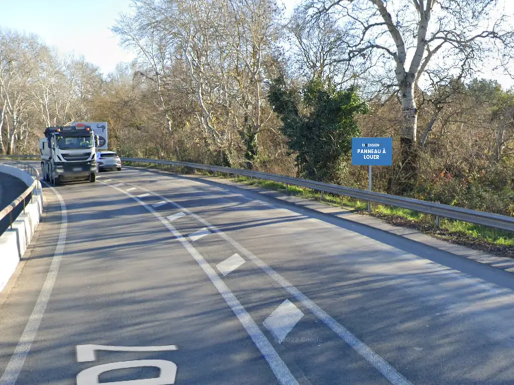 Panneau 1,5m² Rte de Gardanne - Aix en provence