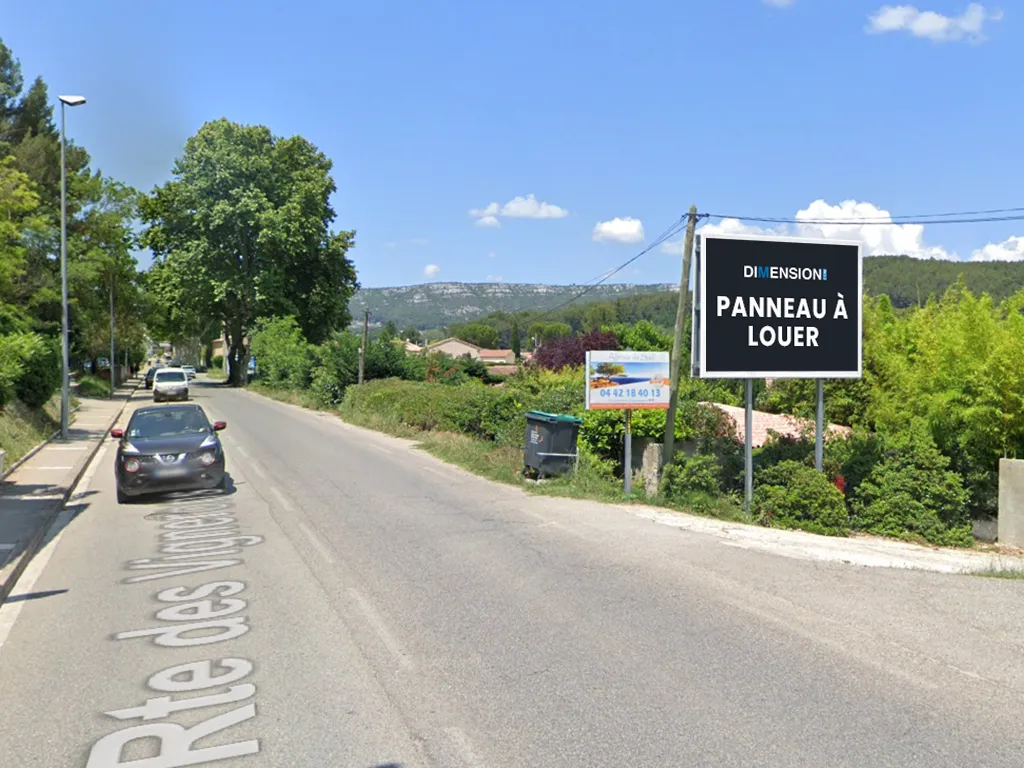 Panneau 8m² Rte des Vignerons - La Destrousse