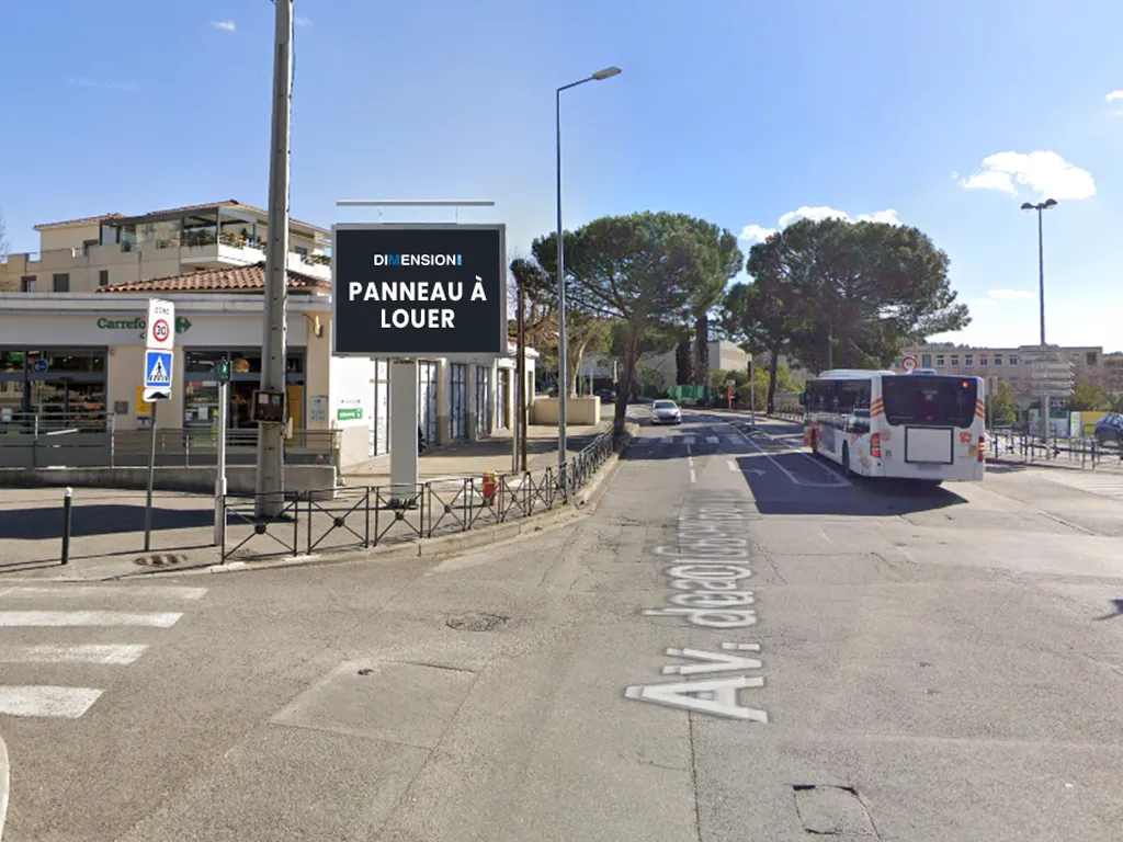 Panneau 8m² DOS Trivision Avenue Jean Giono - Aix en Provence