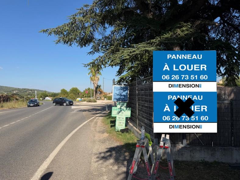 PRE ENSEIGNE 1.5M² HAUT - 585 RTE D554 83136 GAREOULT