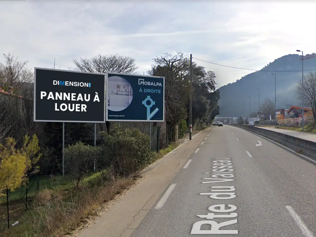 Panneau 12m² Quartier de Jouques RN8 - Gemenos